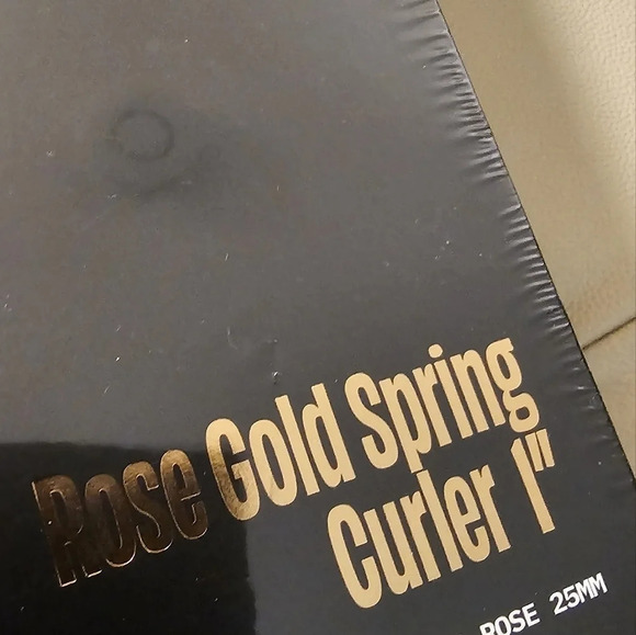 FOXYBAE TITANIUM Rose Gold Spring Curler Hair IRON WAND 1" 25mm - Picture 9 of 10